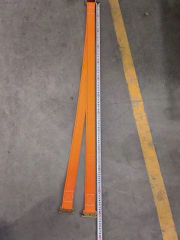 ShiftStop strap measured with tape measure showing overall length